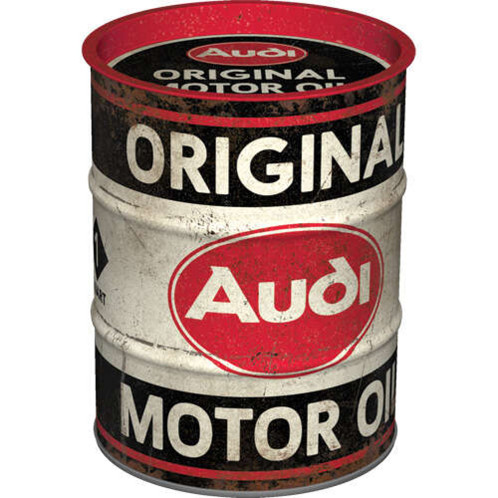 Nostalgic Art Μεταλλικός Κουμπαράς Oil Barrel Audi - Original Motor Oil