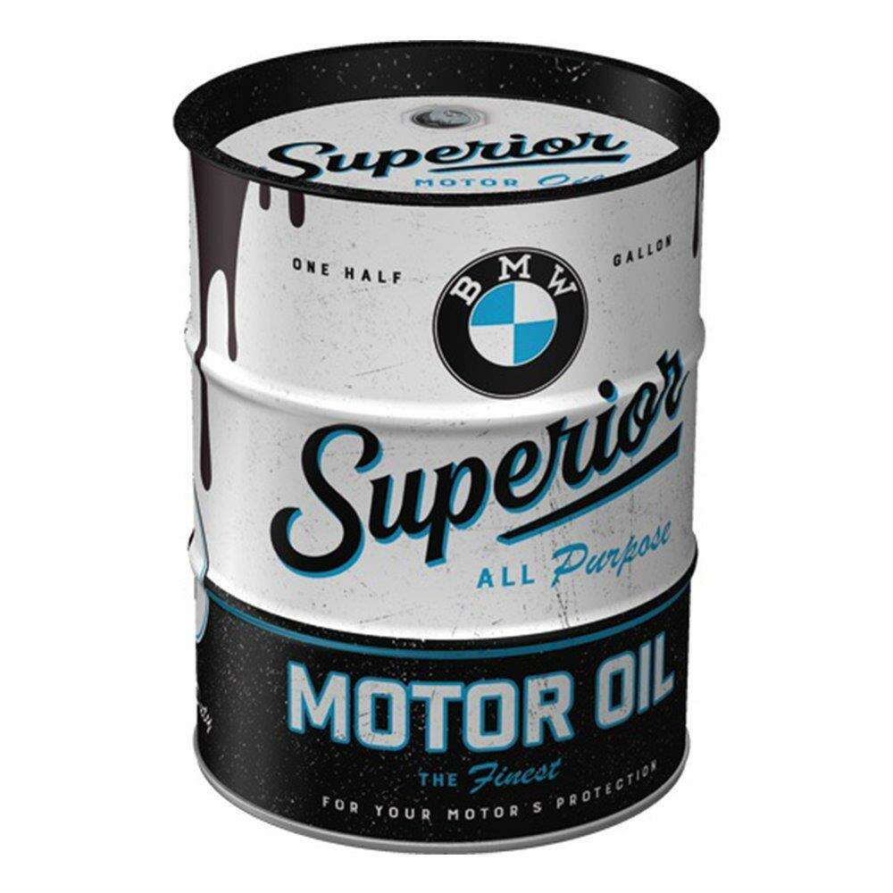 Nostalgic Art Μεταλλικός Κουμπαράς Oil Barrel BMW - Superior Motor Oil