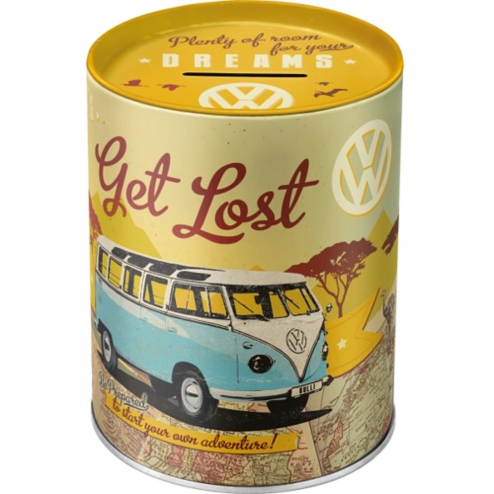 Nostalgic Art Μεταλλικός Κουμπαράς VW Bulli - Lets Get Lost