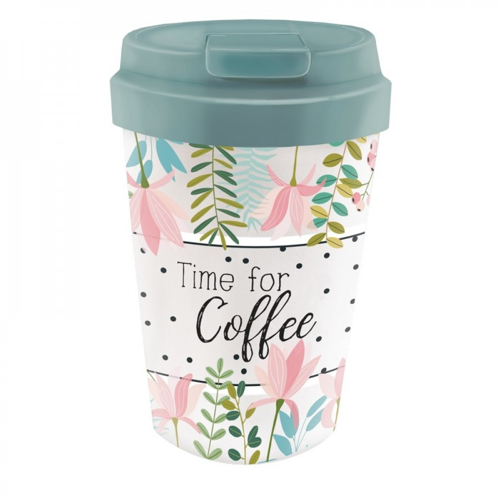 Οικολογική Κούπα Bioloco Plant Easy Cup Time for Coffee 350ml (BPE111)