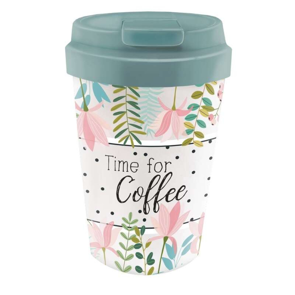 Οικολογική Κούπα Bioloco Plant Easy Cup Time for Coffee 350ml (BPE111)