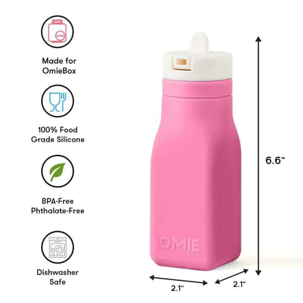 OmieBottle Μπουκάλι Σιλικόνης (Pink)