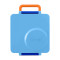 OmieBox Φαγητοδοχείο με 2 Ζώνες Θερμοκρασίας 1.35lt (Blue Sky)