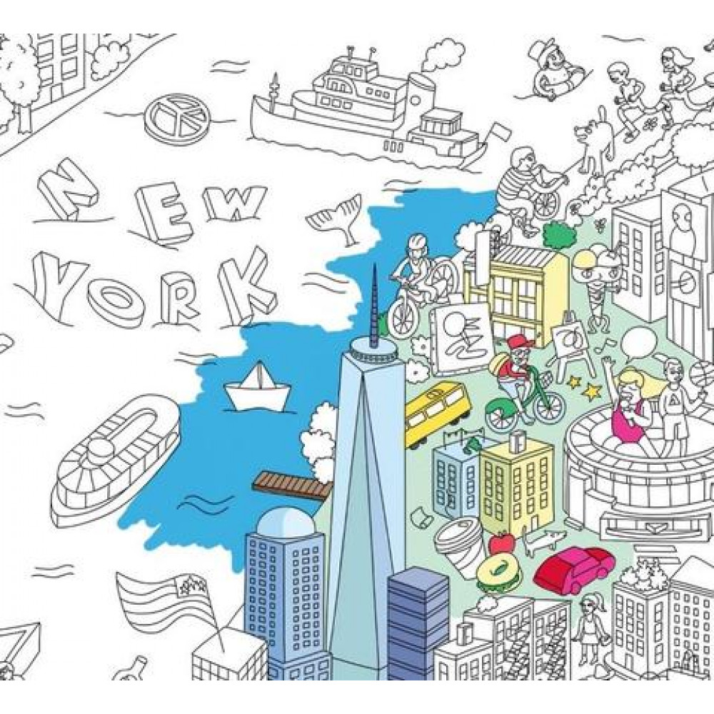 OMY Αφίσα γίγας για ζωγραφική "Νέα Υόρκη"