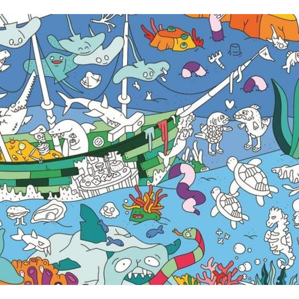 OMY Αφίσα γίγας για ζωγραφική "Ωκεανός"