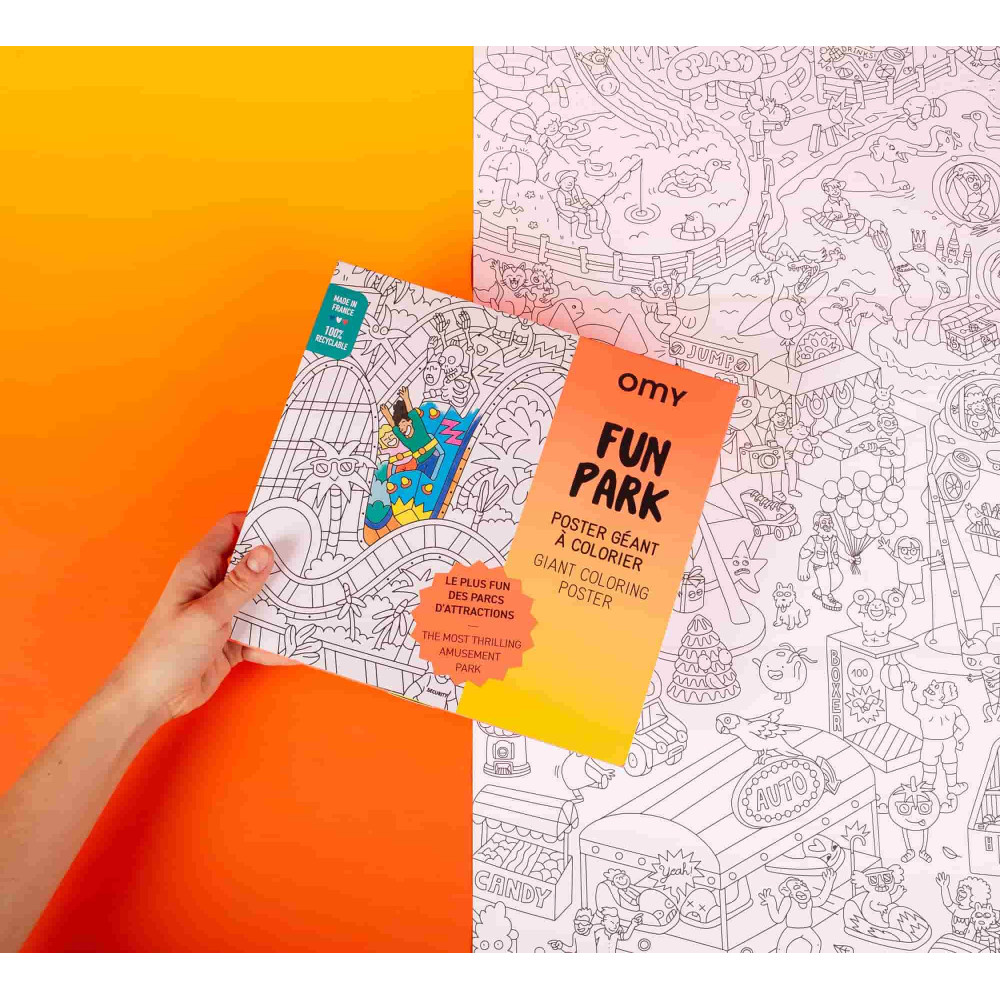 OMY Αφίσα Γίγας για Ζωγραφική Fun Park