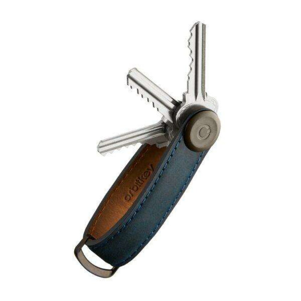 OrbitKey Crazy Horse Key Organiser Κλειδοθήκη Μπρελόκ (Marine Blue)