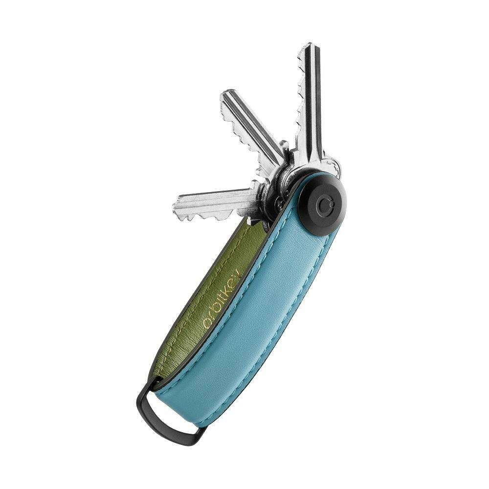 OrbitKey Leather Key Organiser Κλειδοθήκη Μπρελόκ (Sea Foam)