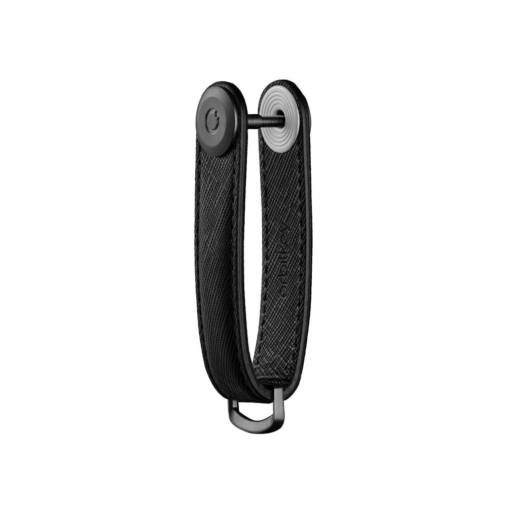 OrbitKey Saffiano Key Organiser Κλειδοθήκη Μπρελόκ (Liquorice Black)