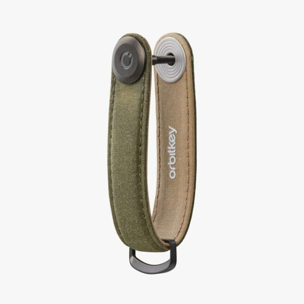 OrbitKey Waxed Canvas Key Organiser Κλειδοθήκη Μπρελόκ (Khaki Green)