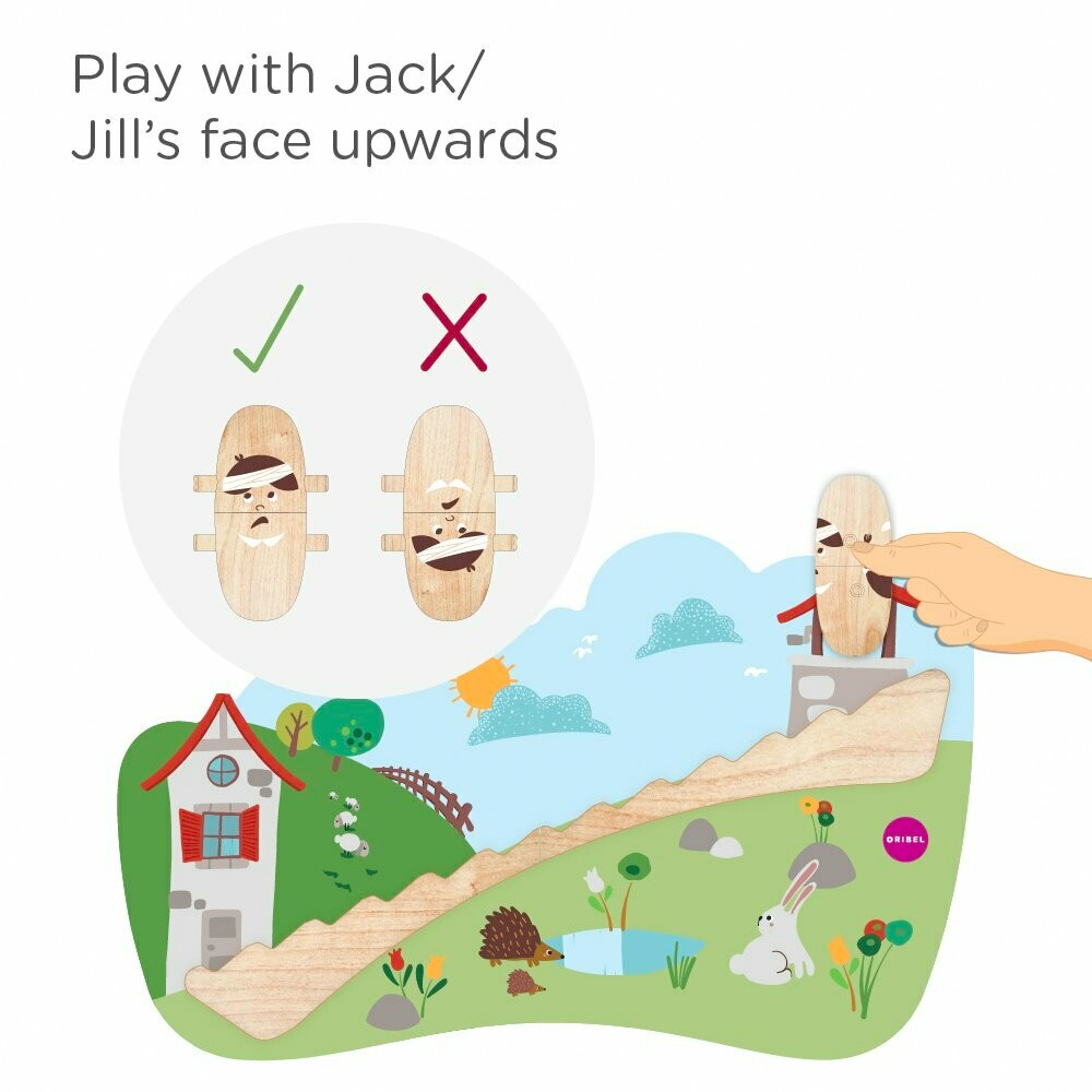Oribel Ξύλινο παιχνίδι κίνησης Jack and Jill