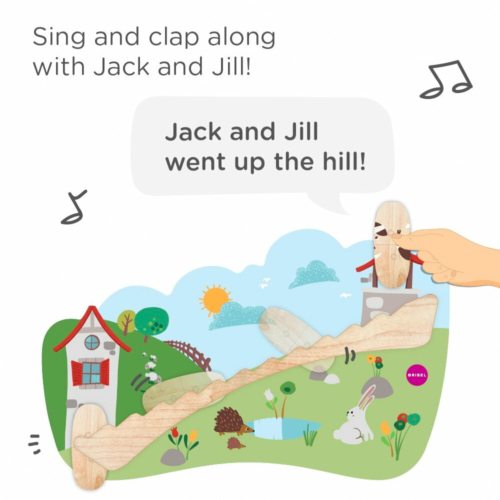 Oribel Ξύλινο παιχνίδι κίνησης Jack and Jill
