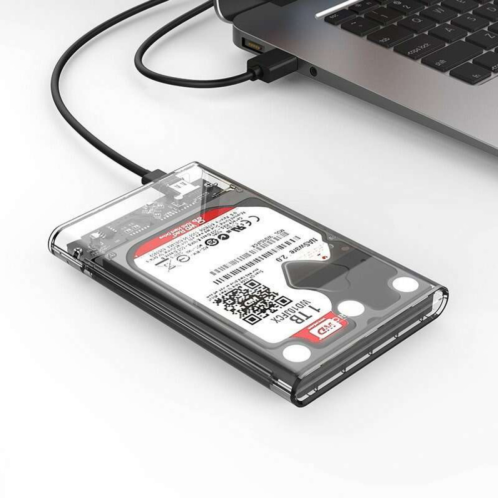 Orico 2139C3-G2 Θήκη σκληρού δίσκου HDD 2,5" + USB 3.1 (10Gbps), USB Type-C 5Gbps (Διάφανο)