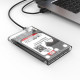 Orico 2139C3-G2 Θήκη σκληρού δίσκου HDD 2,5" + USB 3.1 (10Gbps), USB Type-C 5Gbps (Διάφανο)