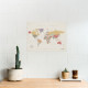 Παγκόσμιος Χάρτης από Φελλό L Miss Wood (60x45cm) - Tropical