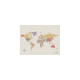 Παγκόσμιος Χάρτης από Φελλό XL Miss Wood (90x60cm) - Tropical