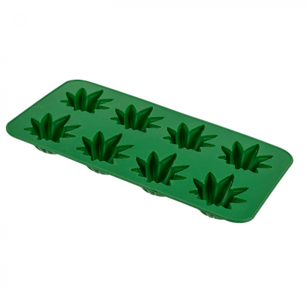 Παγοθήκη Σιλικόνης "Cannabis Leaf"