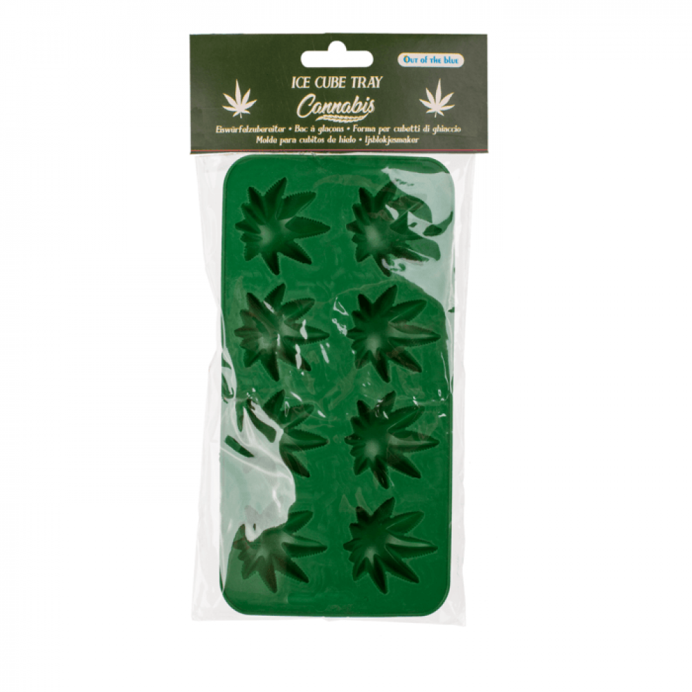 Παγοθήκη Σιλικόνης "Cannabis Leaf"