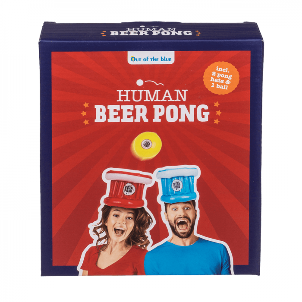 Παιχνίδι Ποτού Beer Pong με 2 Καπέλα και Μπαλάκι 24cm Φουσκωτό 