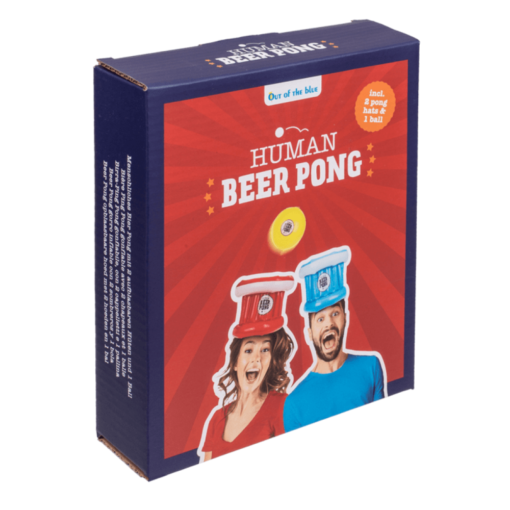 Παιχνίδι Ποτού Beer Pong με 2 Καπέλα και Μπαλάκι 24cm Φουσκωτό 