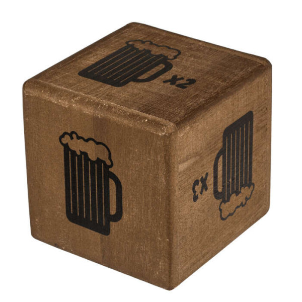 Παιχνίδι Ποτού με Ζάρια 10 cm (2τμχ)