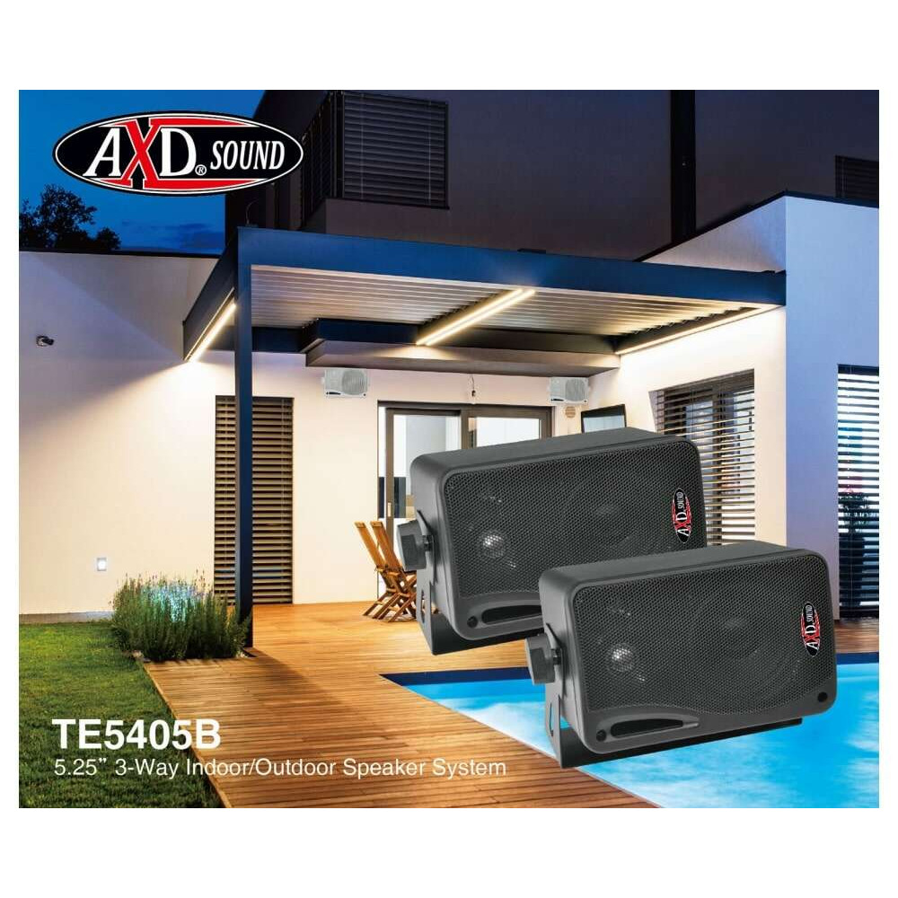 Παθητικό Ζεύγος Ηχείων 4" / 3-Δρόμων 60W RMS - AXD Sound TE4005B - Μαύρο