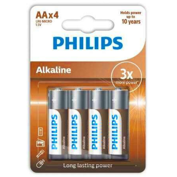 Philips μπαταρίες αλκαλικές LR6 AA 4τμχ