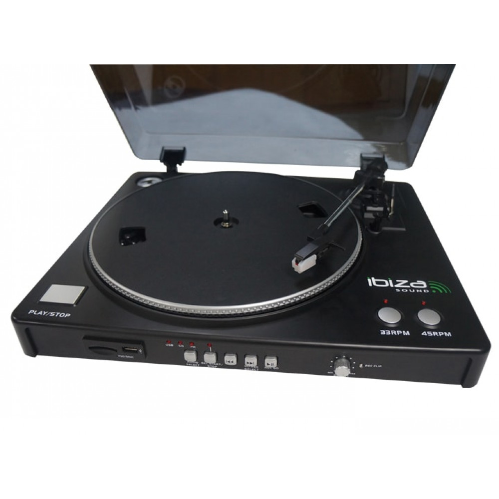 Pickup με δυνατότητα εγγραφής USB/SD  - Ibiza Sound LP300