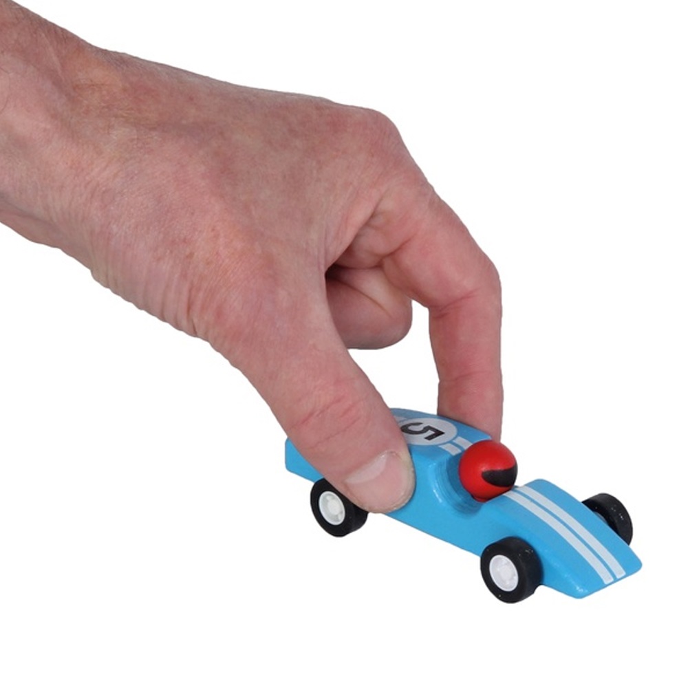 Pin Toys Ξύλινα Αυτοκινητάκια Pull Back Φόρμουλα 1