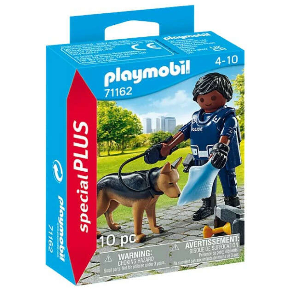 Playmobil Αστυνομικός με σκύλο-ανιχνευτή (71162)