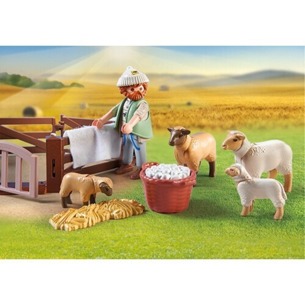 Playmobil Βοσκός με προβατάκια (71444)