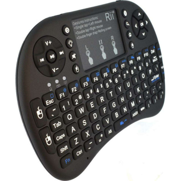 Πληκτρολόγιο και Τηλεχειριστήριο Wireless Keywin Mini i8+ με Backlit για Smartphone / Tablet / PC / Smart TV