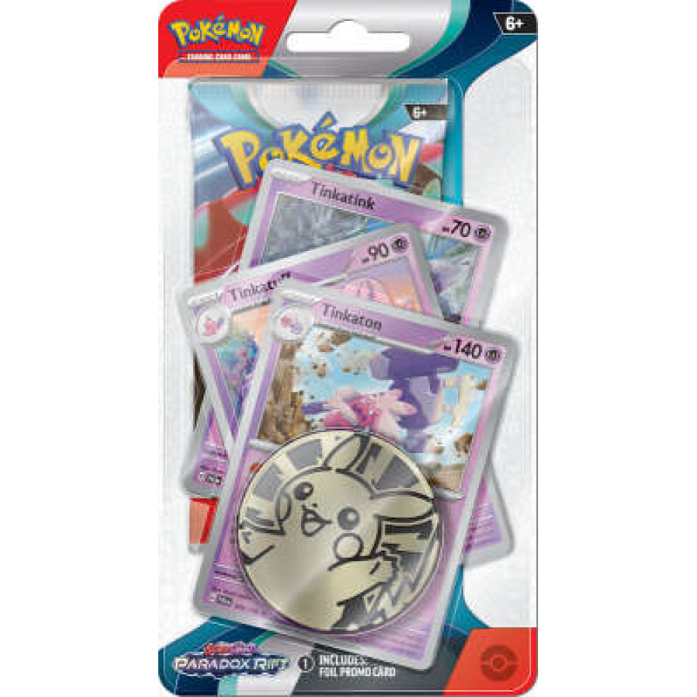 Pokémon SV4 Paradox Rift Premium Checklane Blister Tinkaton Tinkatuff Tinkatink (POK854118)