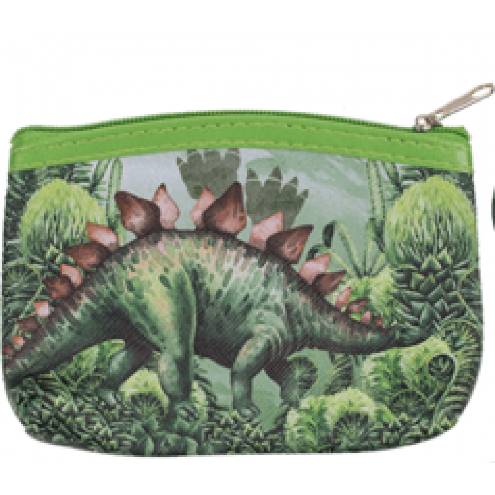 Πορτοφολάκι "Δεινόσαυρος" PVC με Φερμουάρ 13 x 9 cm Πράσινο - Σχέδιο 4