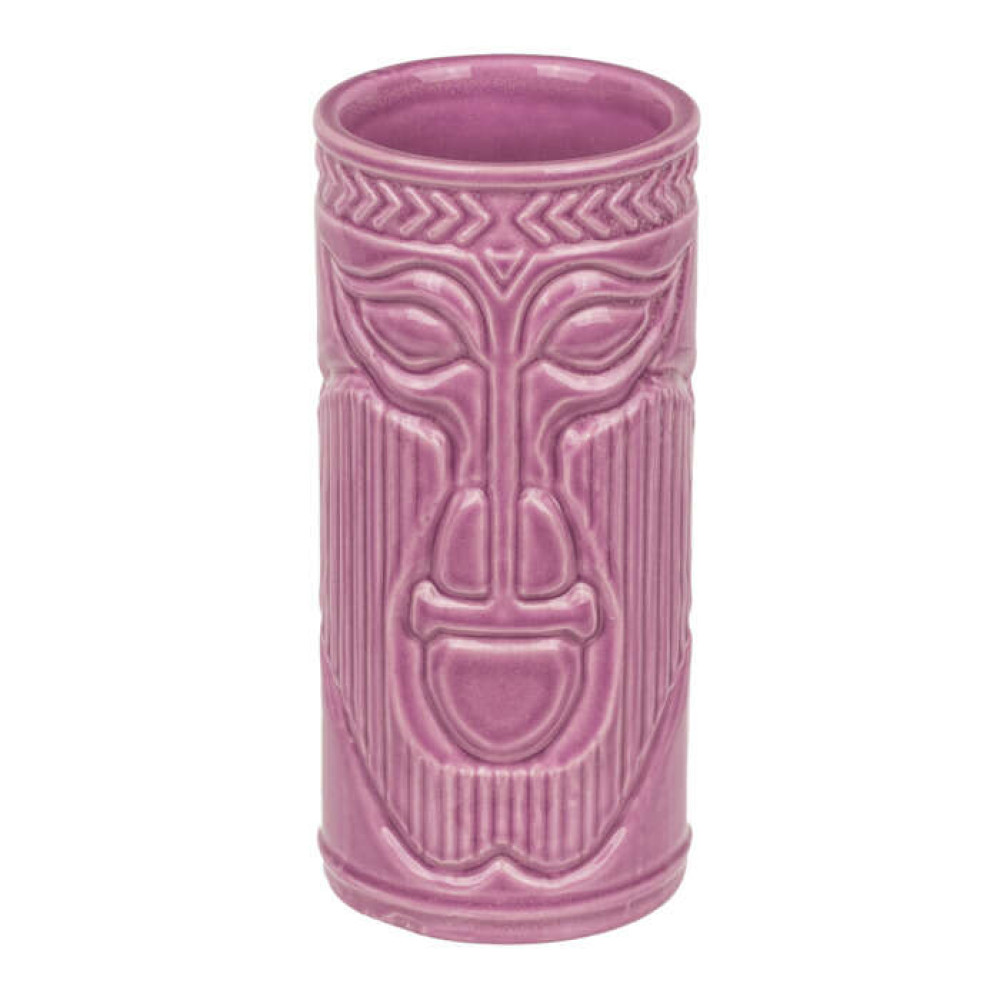 Κεραμικό Ποτήρι Cocktail Tiki 6,5 x 14 cm (Μωβ)