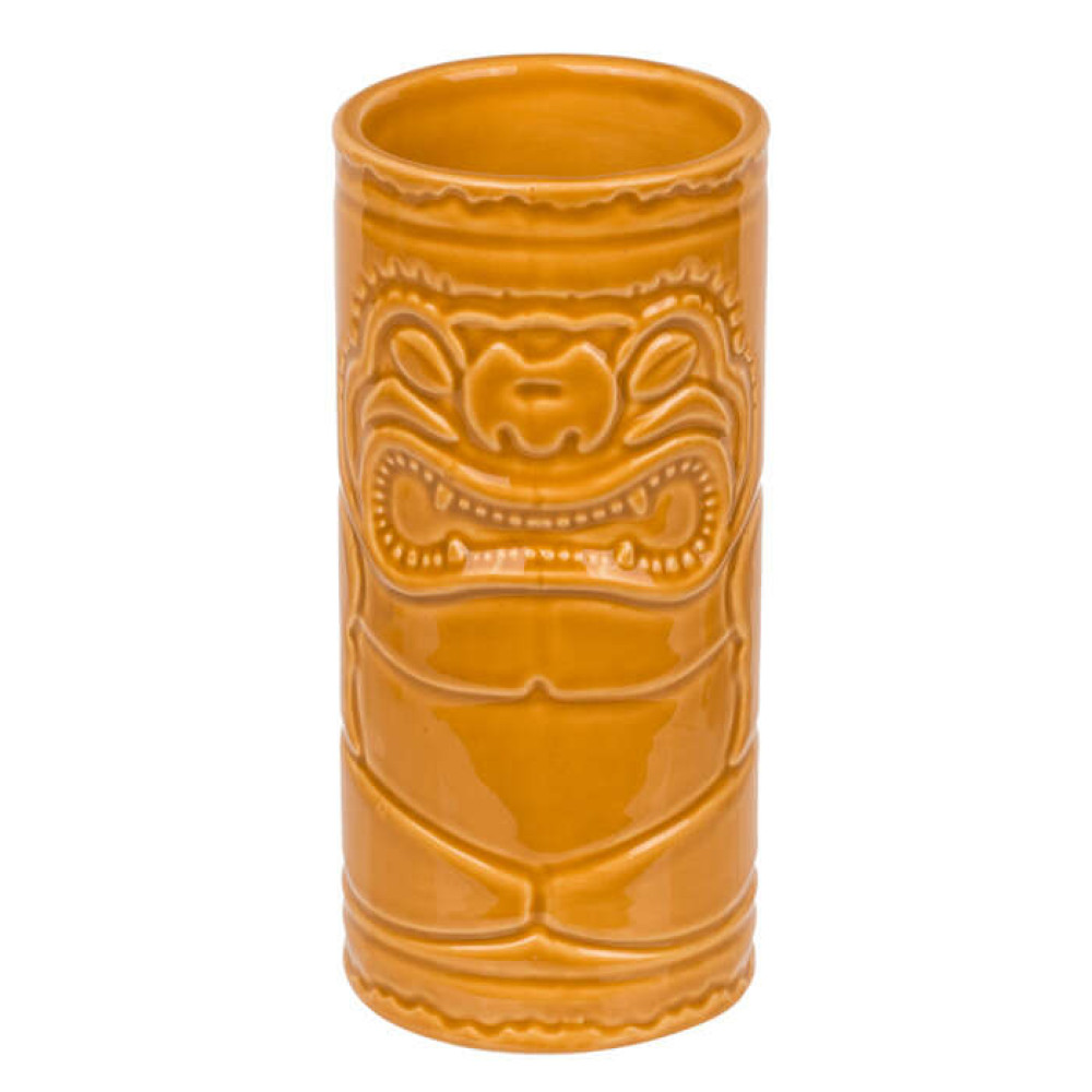 Κεραμικό Ποτήρι Cocktail Tiki 6,5 x 14 cm (Πορτοκαλί)