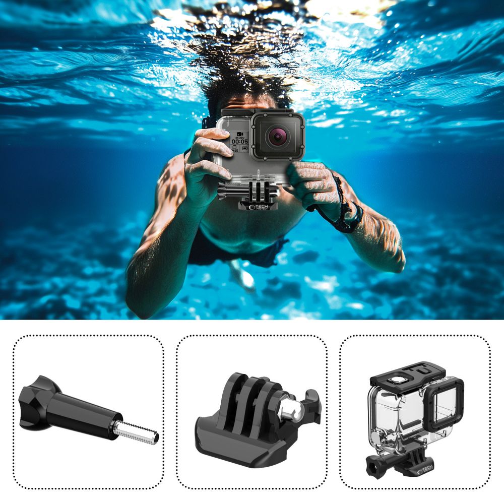 Tech-Protect GA200 Αδιάβροχη Θήκη για GoPro Hero 5/6/7 (Διάφανο)
