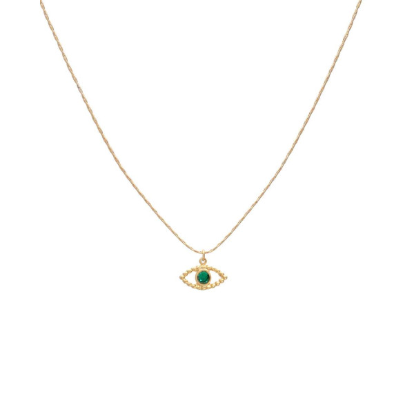 LifeLikes Κολιέ Eye Roots Πράσινο