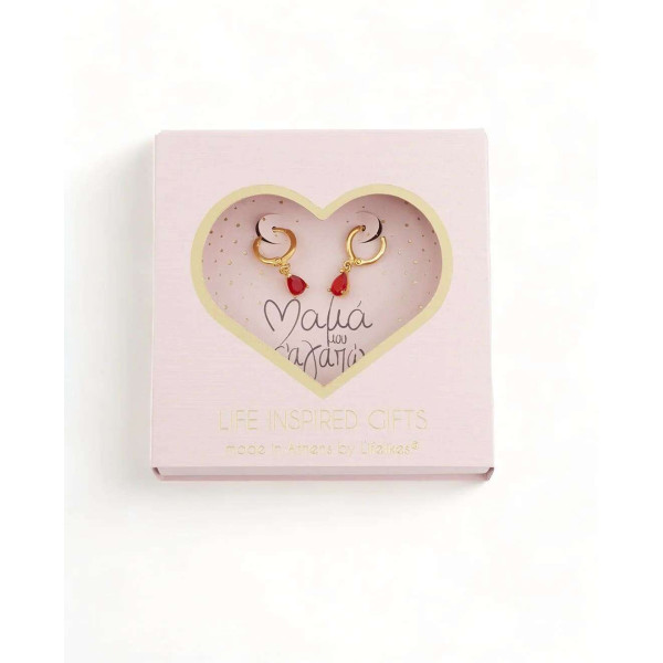 LifeLikes Gift Box "Μαμά μου Σ'αγαπώ " Σκουλαρίκια (Κίτρινο)