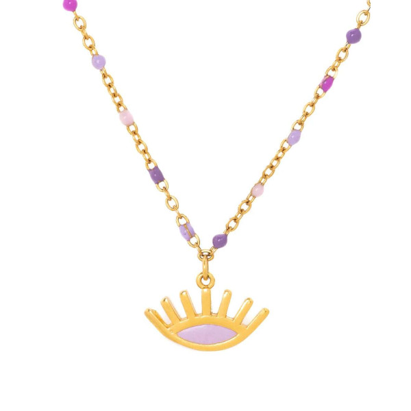 LifeLikes Κολιέ Blink Λιλά