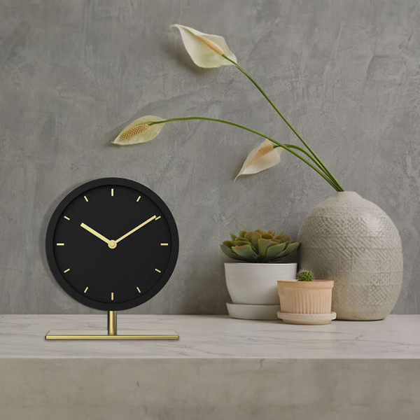 Life AENAO Επιτραπέζιο Ρολόι (Μαύρο)