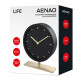 Life AENAO Επιτραπέζιο Ρολόι (Μαύρο)
