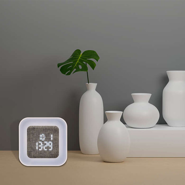Life TWILIGHT Επιτραπέζιο Ψηφιακό Ρολόι με Ξυπνητήρι (Λευκό)