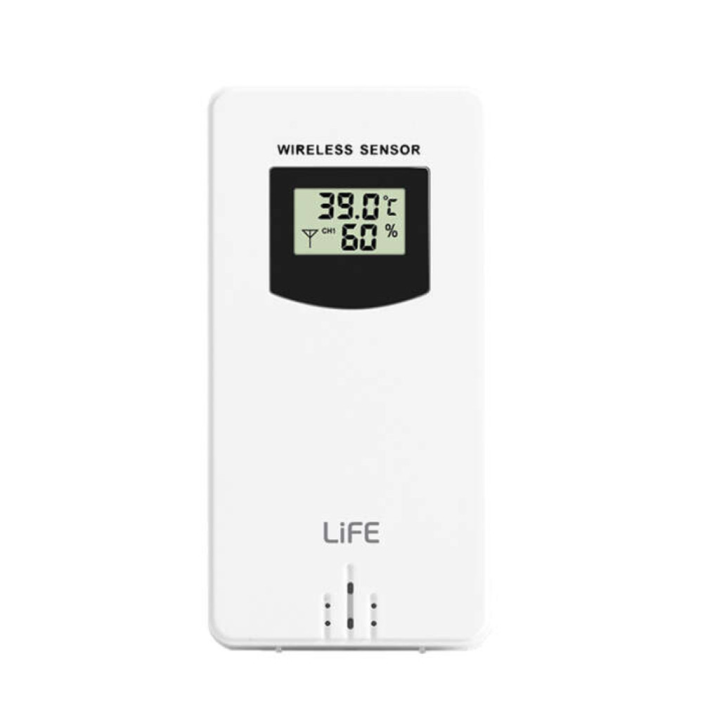 Life ALPINE Μετεωρολογικός σταθμός με ασύρματο εξωτερικό αισθητήρα και ρολόι/ξυπνητήρι