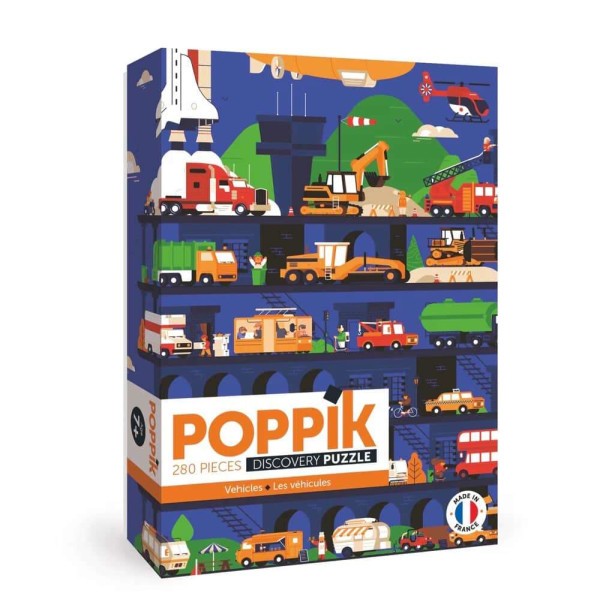 Poppik Παζλ 280 Τεμαχίων - Οχήματα