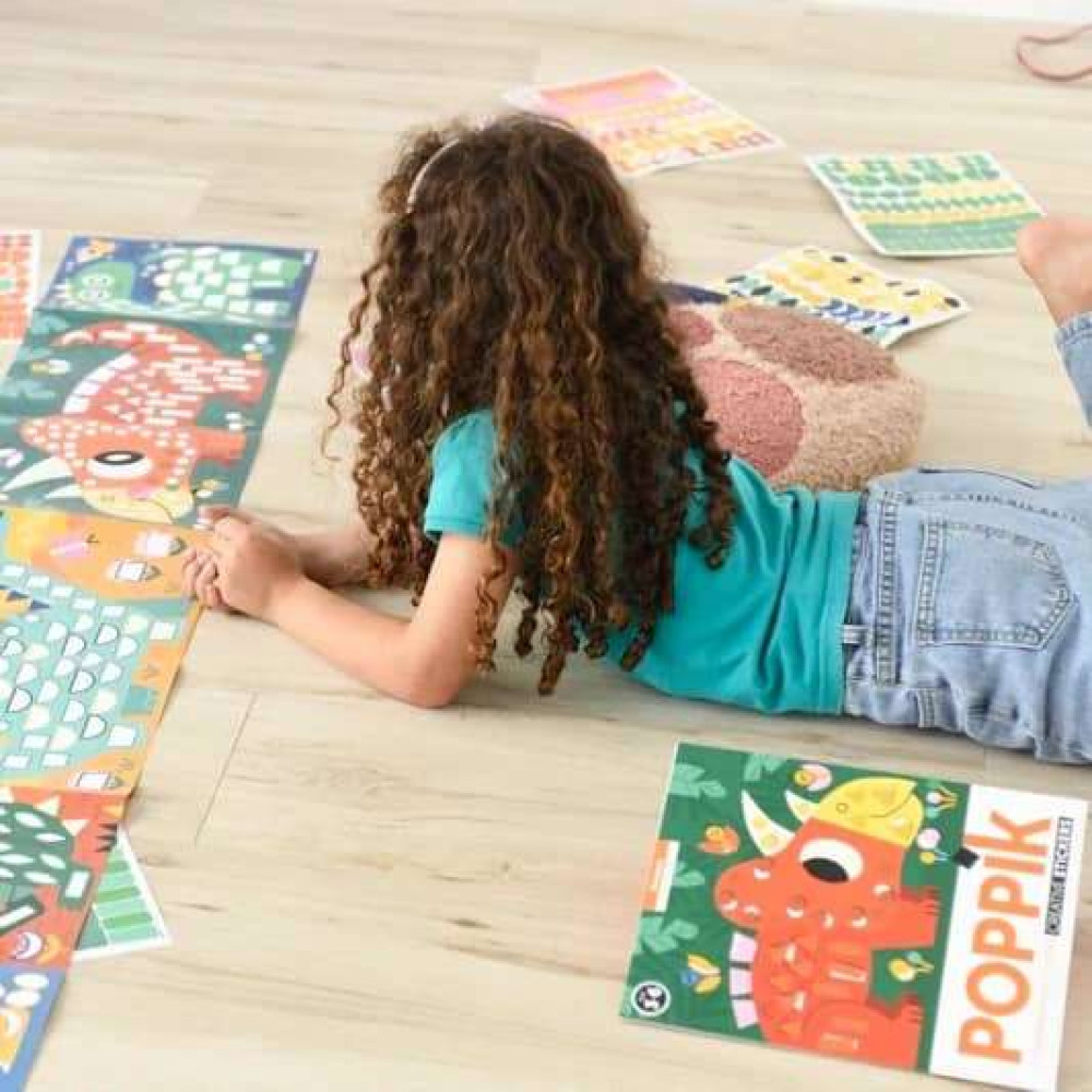 Poppik Μεγάλο Μωσαϊκό με 520 Αυτοκόλλητα – Δεινόσαυροι