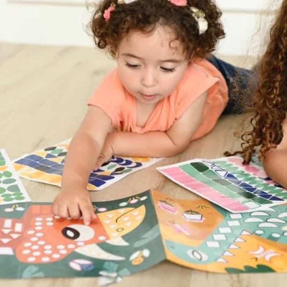 Poppik Μεγάλο Μωσαϊκό με 520 Αυτοκόλλητα – Δεινόσαυροι