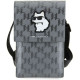 Karl Lagerfeld KLWBSAKHPCG Saffiano Mono Choupette Τσαντάκι για Smartphone από Οικολογικό Δέρμα (Ασημί)