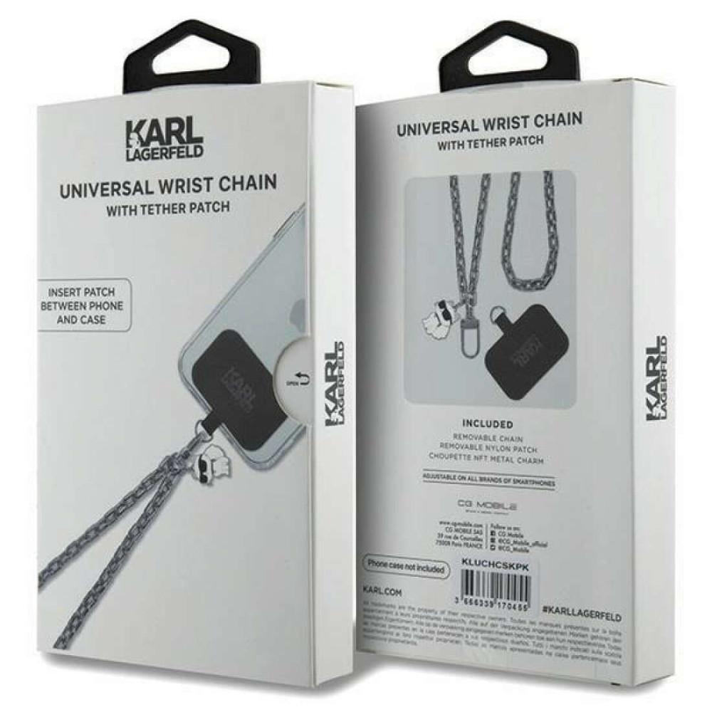 Karl Lagerfeld KLUCHCSKPK Λουράκι Καρπού για Κινητά για Smartphone (Ασημί)