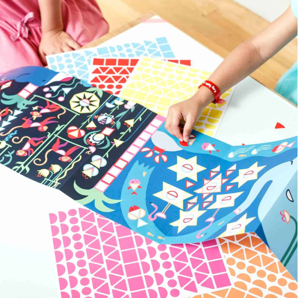 Poppik Μεγάλο Μωσαϊκό με 750 Αυτοκόλλητα – Ζούγκλα